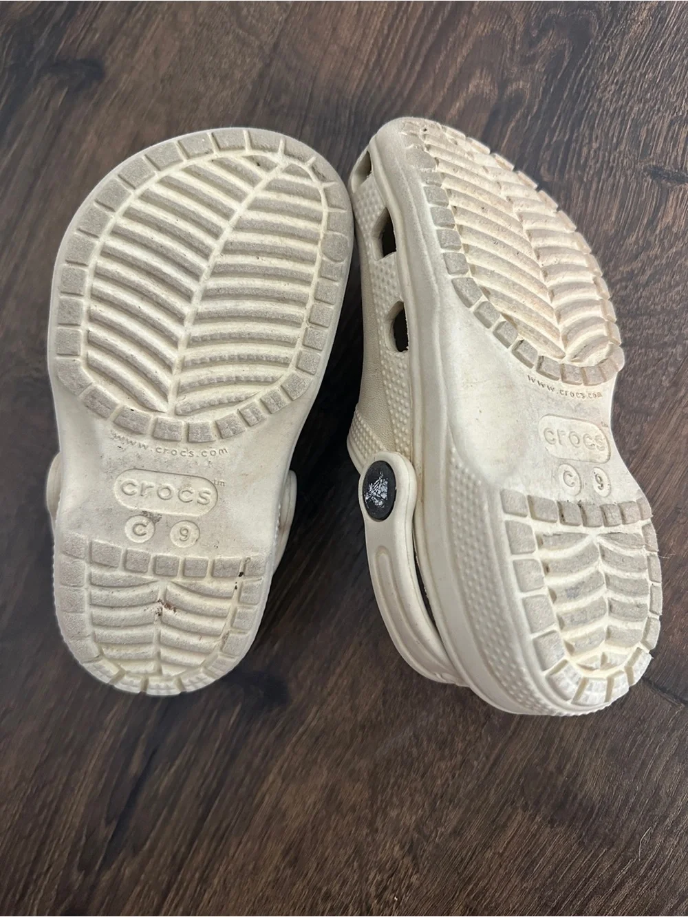 CROCS Kids Beige Cream Classic Clog